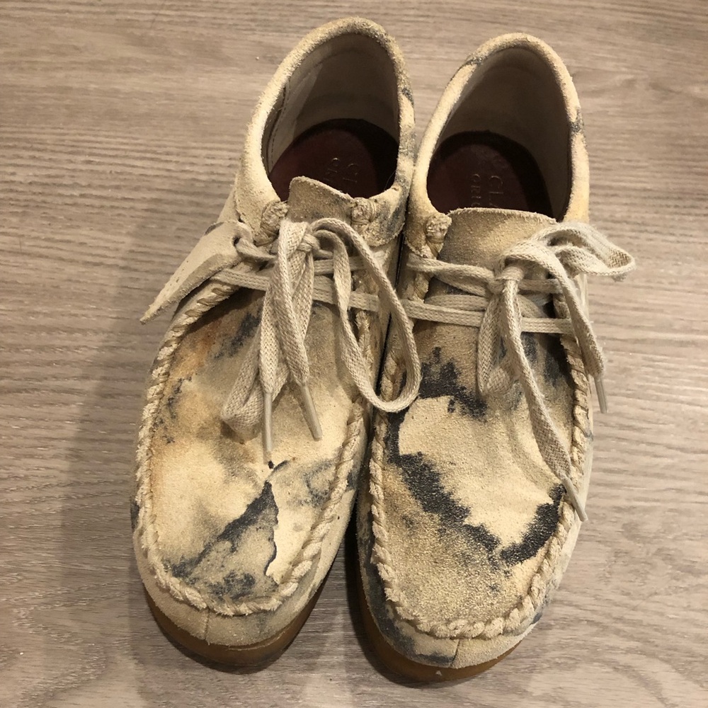 Clarks Originals Beige Camo Wallacraft Lo Boots